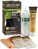 BioKap Natural Black 1.0 Rapid Haarfarbe 135 ml - wirkt in nur 10 Minuten, permanente, vegane & natürliche pflegende Formel für empfindliche H