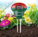 Bearbro 3-in-1 Bodentester,Pflanzen Bodentester Boden Feuchtigkeitsmesser Boden pH Messgerät Lichtstärke Meter, Bodenmessgerät für Rasen Bauernhof Garten, Indoor Outdoor(kein Akku erforderlich)