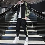 GAOQING Herren Sport Anzüge Trainingsanzüge Sport Anzug Herren Laufender Anzug Schnelltisch Training Fitness Jogging Gym Herren Trainingsanzug Sets Jacke + Hose,C,M