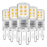 Lepro 2.6W G9 LED Lampe 320 Lumen, Kein Flackern, 2700k warmweiß G9 LED Leuchtmittel Ersatz 30W G9 Halogenlampe, 300° Abstrahlwinkel, nicht dimmbar 5er Pack