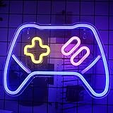 Spielkonsole Leuchtreklame Gamepad Neonlichter für Schlafzimmer Wand Blau Led Gaming Leuchtschilder Game Neonschild für Kinderzimmer Gamer Geschenk Party Dek