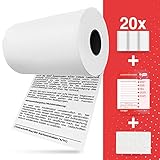 LICURAT - EC Rollen Thermopapier mit SEPA Lastschrift & EC Reinigung - 57mm x 14m x 12mm - Kassenrollen passend für EC Cash - EC Thermopapier - [20 EC Thermorollen 57mm]