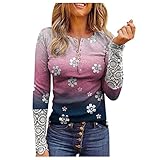 BSWFA Damen Kleidung Herbst Sweatshirt Weihnachten zalando online Damen Kleid Damen tie dye Yest Damen Tshirt Langarm sportstricksandalen Damen Langer Pullover Damen für Leggings(#0111+22-A27, XL)