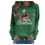 Weihnachten Pullover & Strickjacken für Damen Damen Shirt Sommer Tunika Damen Langarm Longshirt Damen Kurzarm Baumwolle zeramelly hoddys Frau Studio Untold Herbst Pulli Damen Langarmshirt sexy