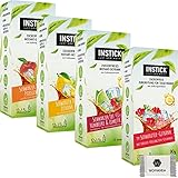 INSTICK zuckerfreies Instant-Getränk - Schwarz Tee Bundle - 4x 12-er Packung (48 x 1,50 Liter)