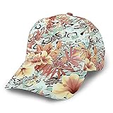 Snapback Baseballkappen, Unisex, verstellbar, Trucker-Hut, Outdoor, Sonnenschutz, schwarzer Zuckerschädel, Baseballkappe mit Blumenmuster,