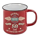 Lobo Negro Kaffeetasse als Geschenk zum 50. Geburtstag - Bester Jahrgang - Vintage Style im Geschenkk