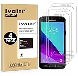 [4 Stücke] VGUARD Panzerglas Schutzfolie für Samsung Galaxy Xcover 4S / Samsung Galaxy Xcover 4, Panzerglasfolie Folie Displayschutzfolie Hartglas Gehärtetem Glas DisplayPanzerglas Display