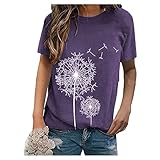 ETHKIA Hemden Damen Oberteile Damen elegant Tops mit Spitzen Langarm und v-Ausschnitt Casual Bluse mit einfaches Muster Slim fit Langarmshirts bequem und modisch(NJ-220310-YQX200603488PPM-S, S)