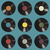 20 Servietten Vinyl Schallplatten/Retro/Party/Musik 33x33