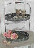 Große Etagere ZOE im Landhaus Shabby Chic Antique S