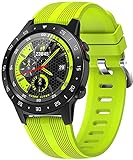 X&Z-XAOY Sport-Smartwatch Mit SIM-Karte GPS-Smart-Armband Outdoor-Fitness-Tracker Smartwatch-Armbanduhr Für Männer Oder Frauen Android IOS Smartwatch-Armbänder (Color : Green)