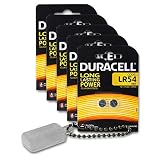 5X 2er-Blister Duracell Alkaline Batterien LR54 / V10GA / AG10 / LR1130 / 189 mit 1,5V inkl. 1x 2er-Batteriebox von Weiss - More Power +