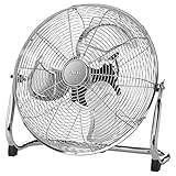 Bodenventilator Leise Retro 40 cm Lüfter Tischventilator Windmaschine (3 Flügel, Ventilator, Leiser Motor, Metall, Sicherer Stand)