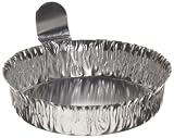 Heathrow Scientific HD14521A Wägeschälchen, Aluminium, 43 mm x 12 mm Höhe (100-er Pack)