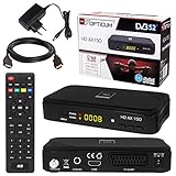 HB-DIGITAL SATELLITEN SAT Receiver Opticum AX150 Hochwertiger DVB-S/S2 Receiver mit PVR Funktion Aufnahmefähig HD Ready HDTV HDMI SCART USB Koaxial Ausgang + HDMI Kabel verg