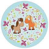 DECOCINO Tortenaufleger “Sweet Pony” – Geburtstags-Torten & Geburtstags-Kuchen bei Kinder-Geburtstagstagen – Cake Topper aus Fondant mit Pony-M