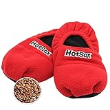 Hot Sox® Aufheizbare Hausschuhe Körnerpantoffeln Wärmeschuhe Mikrowellenschuhe - Rot 38/40