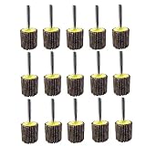 25 Stück Lamellenschleifer,Schleifköpfe,Fächerschleifer set Ø25X25x6MM.Die Schleifscheibe eignet sich zur Reinigung von Rost/Schweißgraten.Passend für alle Elektro- /Drehwerkzeuge,Körnung 80-FEIHU