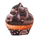 Oh My Pop Pop! Cupcake-Pillow Cushion (Large) Reisekissen, 34 cm, Schwarz (Black)