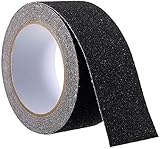 Antirutsch Klebeband Antirutsch Streifen mit Selbstklebend Treppe antirutsch kleber rutschfest Klebeband für Treppen Stufen Bodenbelag,Schwarz, 5cm x 5