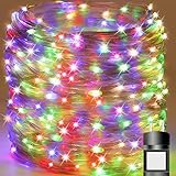 【 60M 500 LED 】Lichterketten, Litogo LED Bunt Lichterkette Innen mit Stecker 8 Modi Weihnachtsbaum Lichterkette Außen Strom Kupfer Lichterketten PVC für zimmer Weihnachts Party Hochzei Christmas Dek