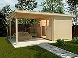 weka Lounge-Haus 225 A Gr. 1, natur, 21 mm, Schiebetür, Lounge 300 cm, ohne RW