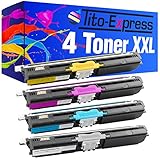 Tito-Express PlatinumSerie 4 Toner-Patronen XXL kompatibel mit Konica Minolta 1600 Black Cyan Magenta Yellow Magicolor 1600W 1650EN 1650EN D 1650EN DT 1680MF 1690MF