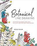 Botanical Line Drawing: 200 Step-by-Step Flowers, Leaves, Cacti, Succulents, and Other Items Found in Nature (English Edition)