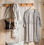 BJYX Massivholz Flur-Garderobe Wildeiche massiv geölt rustikal Hänge Haken-L