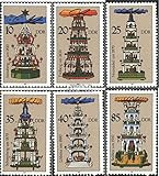 Prophila Collection DDR 3134-3139 (kompl.Ausgabe) 1987 Weihnachtspyramiden (Briefmarken für Sammler) W