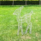 3 Stück Beleuchtete Hirsche Familie - Rentier Beleuchtet Aussen, Originelle Weihnachtsdeko Weihnachtsbeleuchtung Außen Rentier Deko Weihnachtsdeko Aussen Weihnachtsdeko Innen Gartendek