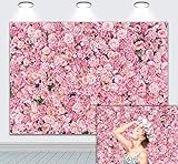 Sakurar Blumen Wand Foto Hintergrund Rosa Rose Blumen Hintergrund für Fotografie Geburtstags Party Dekoration Hintergrund 2,4x1,8