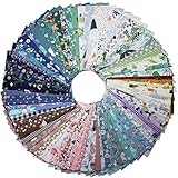 30 Stück Baumwollstoff Stoffe zum Nähen 30 x 25 cm Multi-Muster Stoff Baumwolle Patchwork Stoffe Paket für Quilten DIY Handwerk Scrapbooking (30 x 25 cm, Zufällige 30er Mustern)