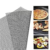1 stück BBQ Grill Mesh Matte Antihaft-Kochmatten Grillblech-Liner wiederverwendbares Grillzubehör zur Verwendung auf Gas, Holzkohle, elektrischer Grill (30 * 40 cm)