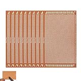 Leiterplatte Lochrasterplatte Universal Board Leiterplatte Platinen PCB Prototyp Board Kit flexible Erweiterung geeignet für DIY-Prototypenprojekte für Techniker Lehrer und Schüler 10 Stück