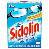 Sidolin Brillenputztücher 20er, 5er Pack (5 x 20 Stück)