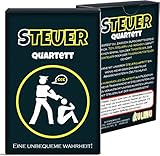 Quartett KU1337 - Steuerquartett, Das Kartenspiel für Erwachsene mit Wutanfallgarantie, lustiges Gesellschaftsspiel als Geschenk-Idee (48 Karten)