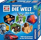 KOSMOS WAS IST WAS Entdecke die Welt, Quiz-Spiel, über 300 Quiz-Fragen, kooperatives Wissensspiel für Kinder und Jugendliche ab 8 Jahre, Rate-Spaß, Familiensp