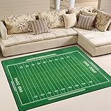 Use7 American Football Field Area Teppich für Wohnzimmer, Schlafzimmer, 160 cm x 122