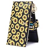 FEITH&FELLY Bifold Geldbörse für Damen, RFID-blockierend, Clutch, Kreditkartenetui mit Reiß