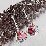 ACEACE Ohrhänger Ohrring Vintage ethnische Art Tropfen Elegante Zwei Ton Wasser Drop Patchwork Emaille Defape Ohrringe Charms Party Geschenk Modeschmuck Zubehö