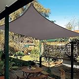 HAIKUS Sonnensegel 3x4 Meter Rechteckig Wasserdicht, 95% UV Schutz Polyester Wasserabweisend 4x3 Sonnenschutz für Garten Balkon und Terrasse, Grau4x3m(3x4m)