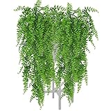 ADORAMOUR Kunstpflanze für Zimmer Deko, Aesthetic Künstliche Pflanzen Hängend für Wand Wohnzimmer Schlafzimmer Balkon Garten Party Hochzeit Innen Außen, 2 Stück