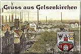 Küchenmagnet - Gruss aus Gelsenkirchen - Gr. ca. 8 x 5,5 cm - 38278 - Magnet Kühlschrankmag