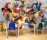Wandbild Papel de parede infantil personalizado, quarto infantil animação 3D-Sofa parede de TV tecido impermeável papel de parede-Über 300 * 210