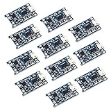 ZHITING 10 Stück TP4056 Lademodul 5V Micro USB 1A 18650 Lithium-Batterieladekarte mit S