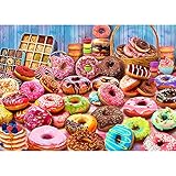 Puzzle 1000 Teile,Klassische Puzzles Legespiel,Regenbogen Puzzle,Geschicklichkeitsspiel für die ganze Familie,Geschenk für Frauen,Donut Puzzles für Erwachsene und Kinder geeig