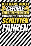 Notizbuch liniert: Schlitten fahren Geschenke S