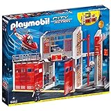 Playmobil 9462 - City Action Große Feuerwache mit Soundeffekten, Ab 4 J